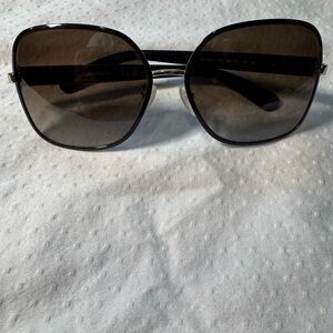 Salvatore Ferragamo Black and Brown Sunglasses